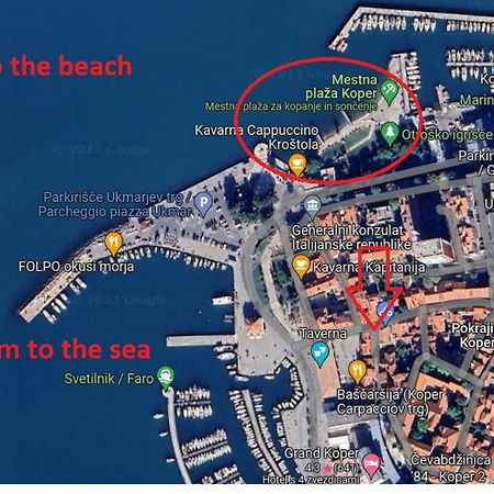 דירות Koper Step To The Sea מראה חיצוני תמונה